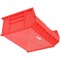 Global Industrial Hang & Stack Storage Bin, Plastic, Red, 7 in H, 16-1/2 in W 269686RD - alternate 3